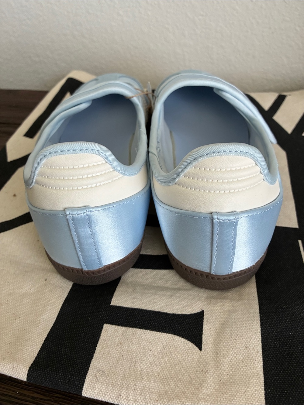 Adidas Samba Light Blue Mary Jane Flats - Picture 2 of 6